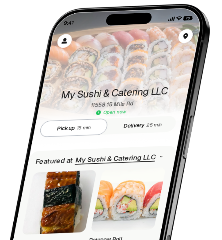 My Sushi & Catering LLC app preview