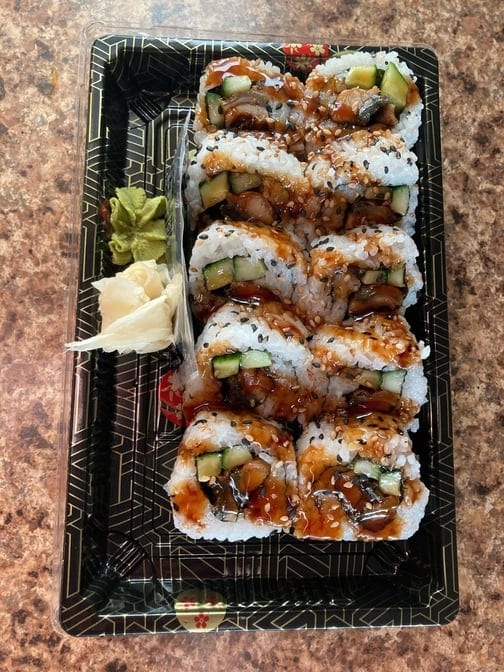 Eel Cucumber Roll.