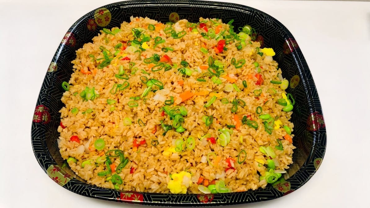 Fried Rice Veggies Tray.