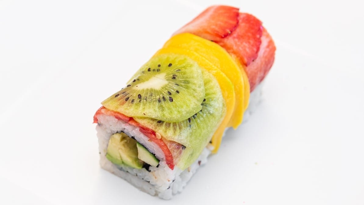 Fruit Rainbow Roll.