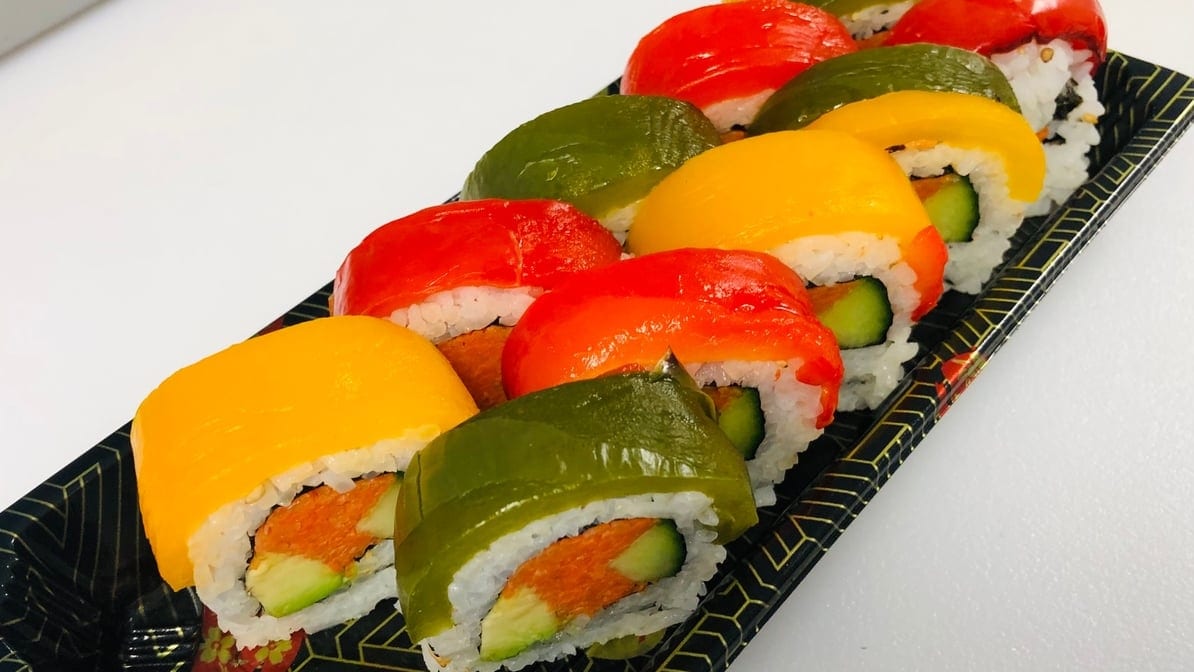 Veggies Rainbow Roll.