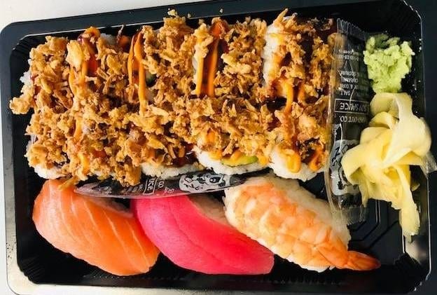 Sushi California Combo Pizza.