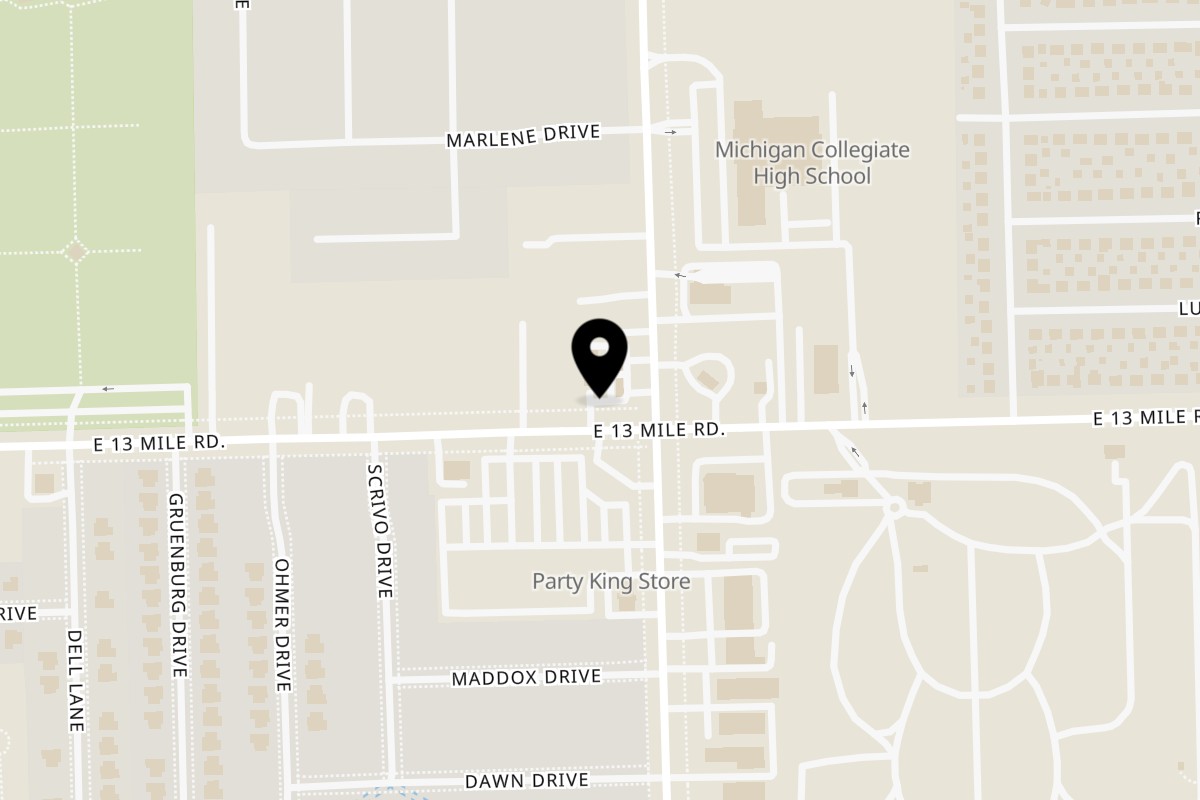 Map showing the location of My Sushi & Catering LLC My Sushi & Catering LLC on 31025 Ryan Rd in Warren